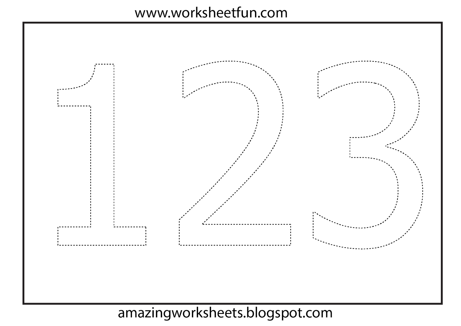 Worksheets For 2 Year Olds | Number Coloring Worksheet - Download - Free Preschool Printables For 2 Year Olds