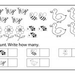Worksheets Kindergarten Free Printable Educational Counting Coloring   Free Printable Worksheets For Children