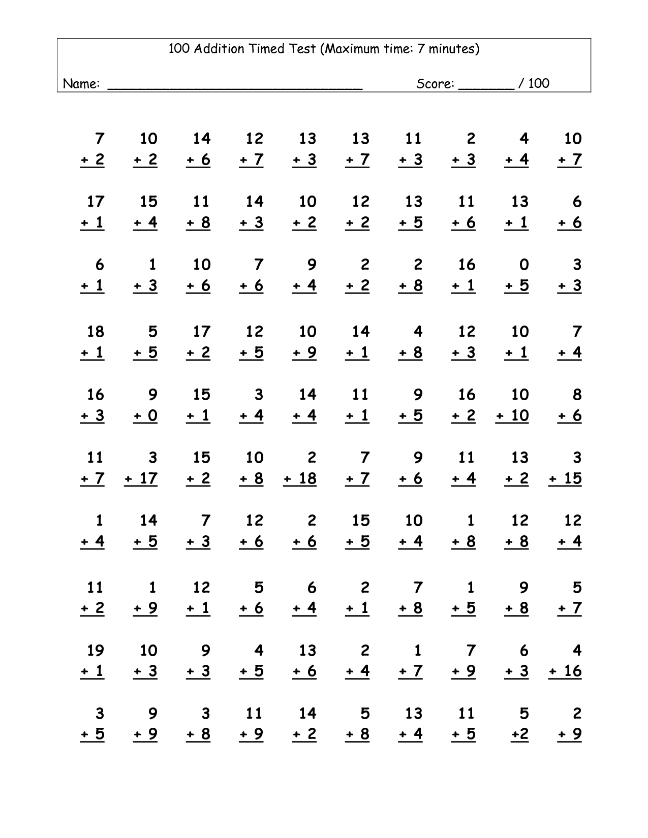 multiplication times tables worksheet generator