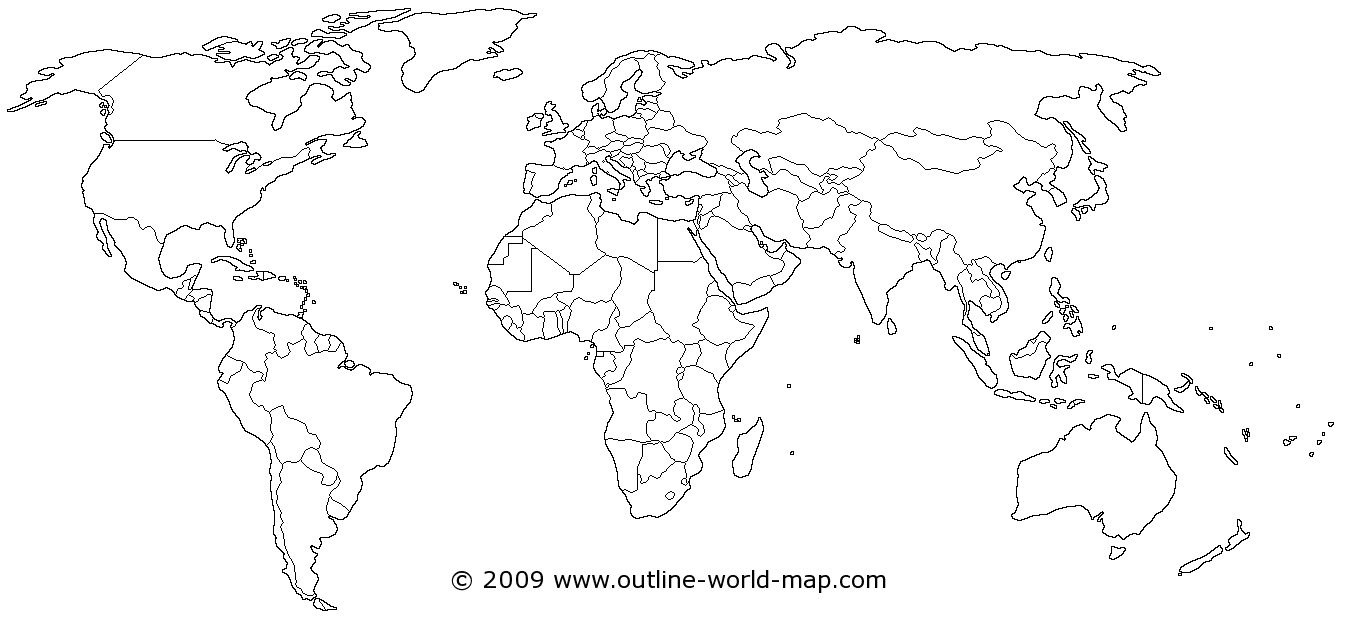 World Map | Dream House! | World Map Printable, World Map Outline - Free Printable Blank World Map Download