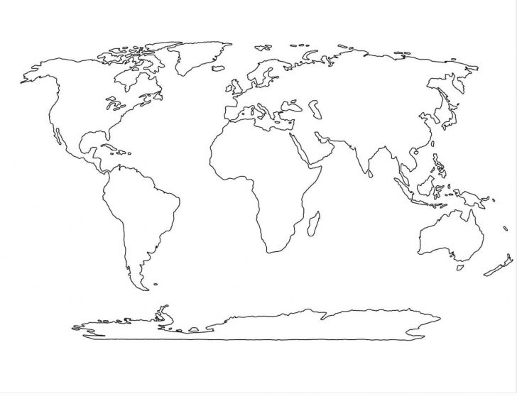Free Printable Blank World Map Download