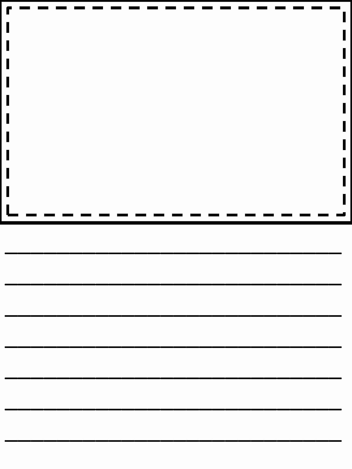 Writing Paper For First Grade With Picture Box - Floss Papers - Free Printable Writing Paper With Picture Box