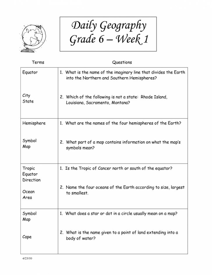 Free Printable Worksheets For 2Nd Grade Social Studies