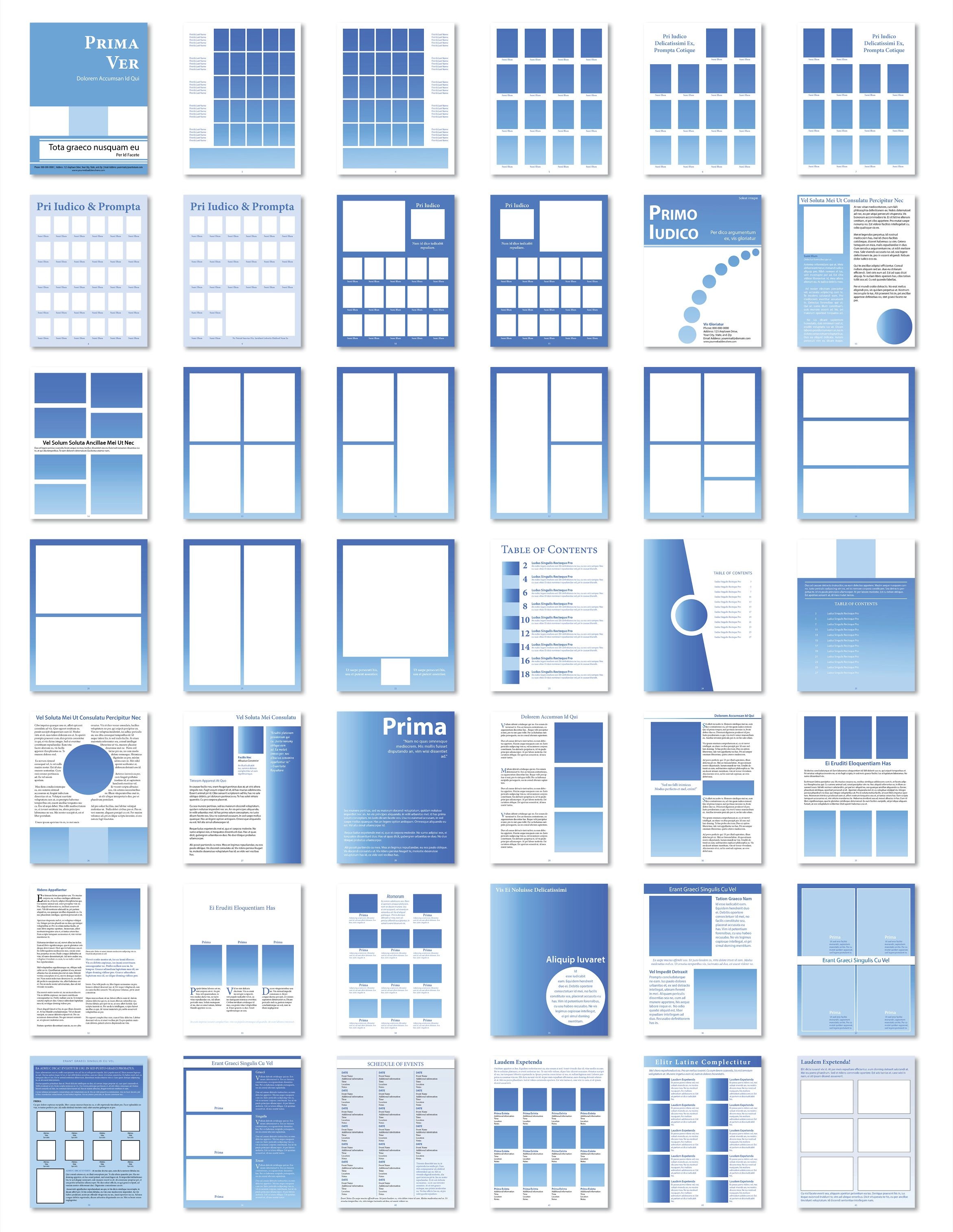 Printable Yearbook Template