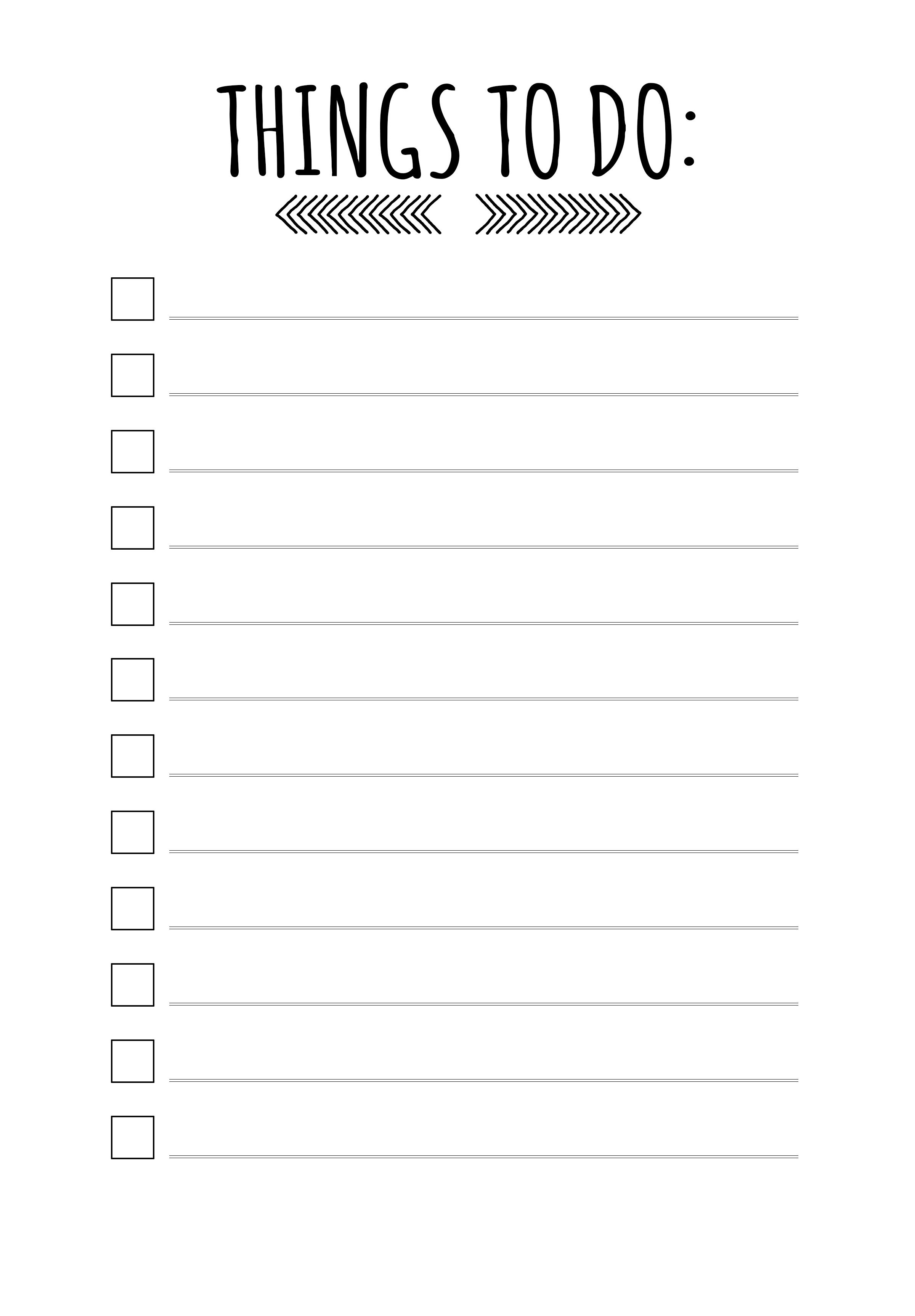 You'll Want To Get Through Your To-Do List When You Have Templates - Free To Do List Template Printable