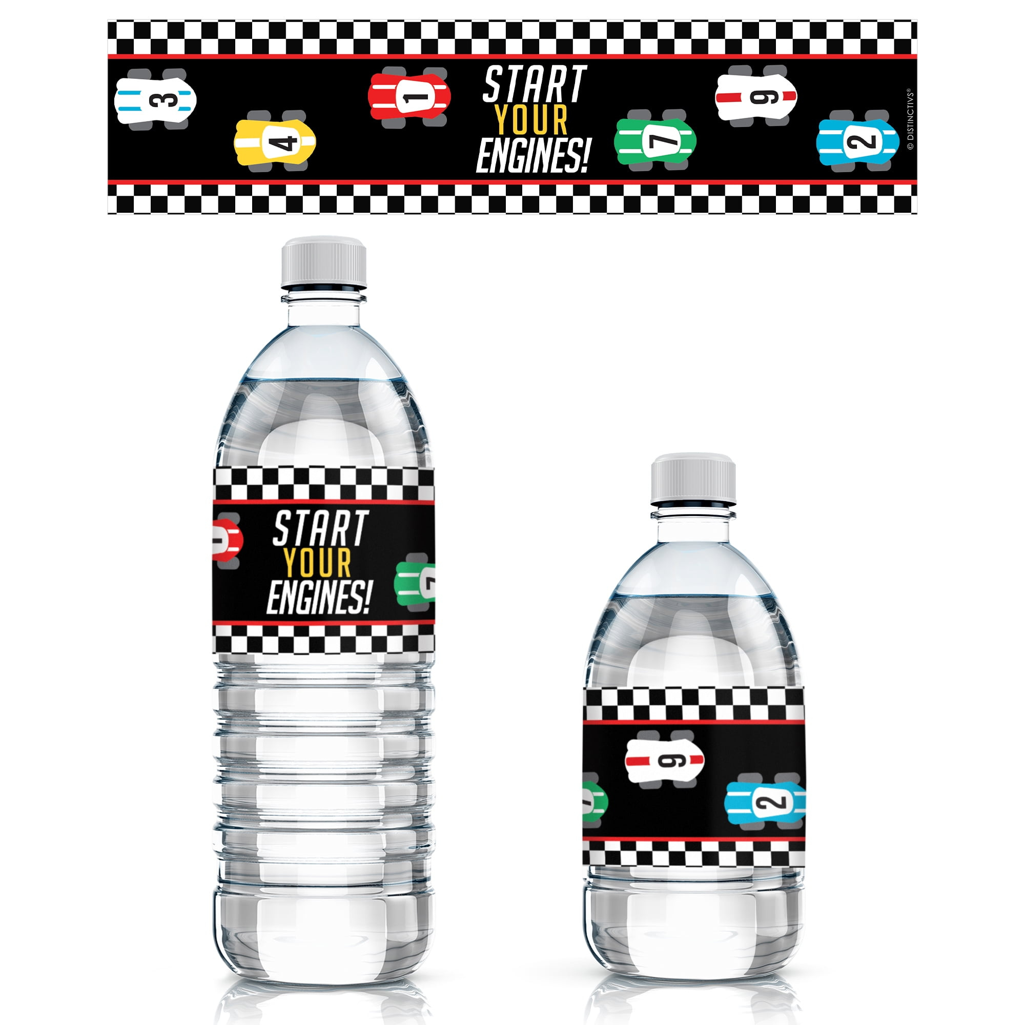 10/20Pcs Racing Car Water Bottle Labels Happy Birthday Racing regarding Free Printable Cars Water Bottle Labels