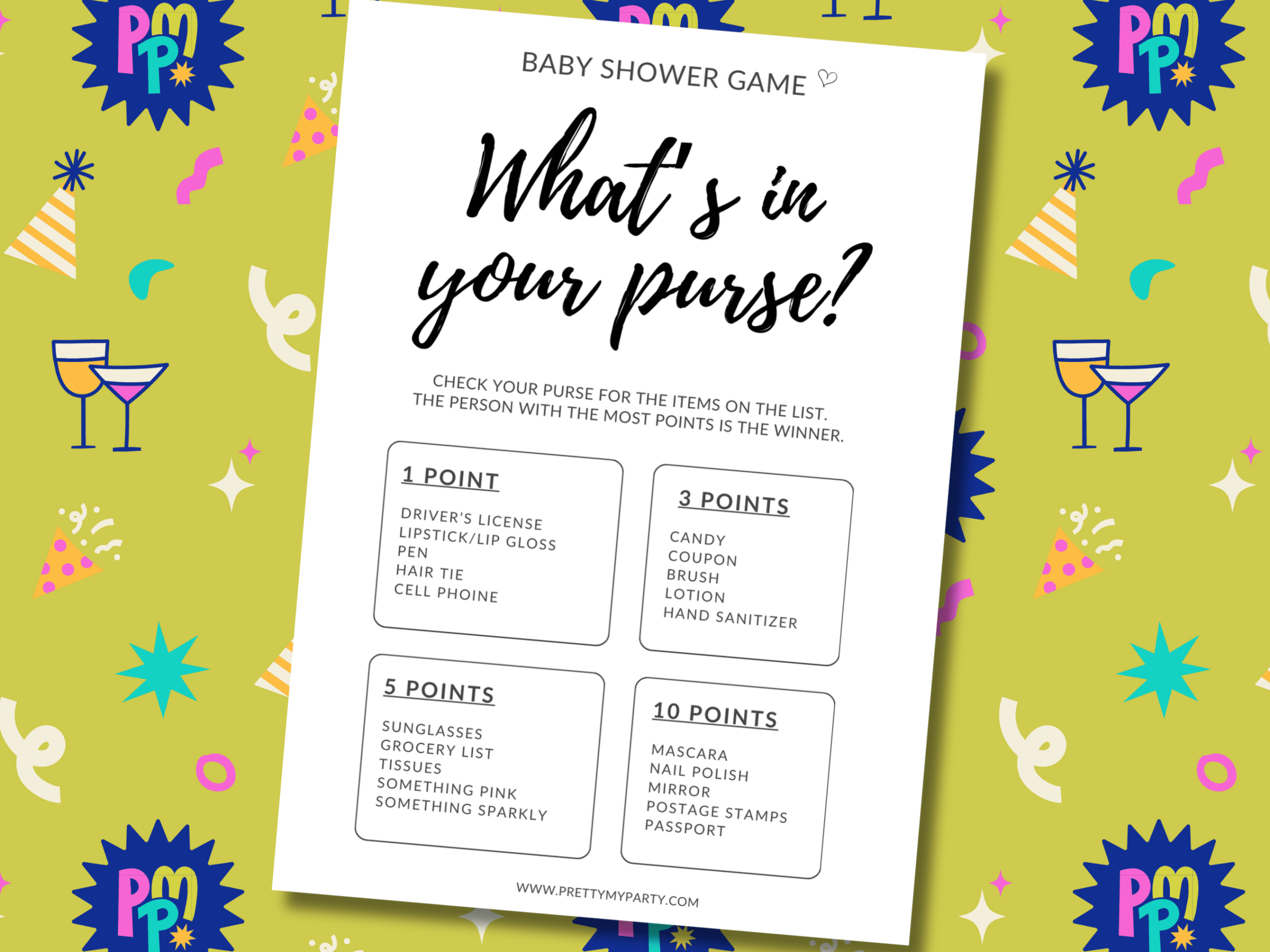 10 Free Printable Baby Shower Games You Can Print And Play pertaining to What&amp;amp;#039;s In The Diaper Bag Game Free Printable