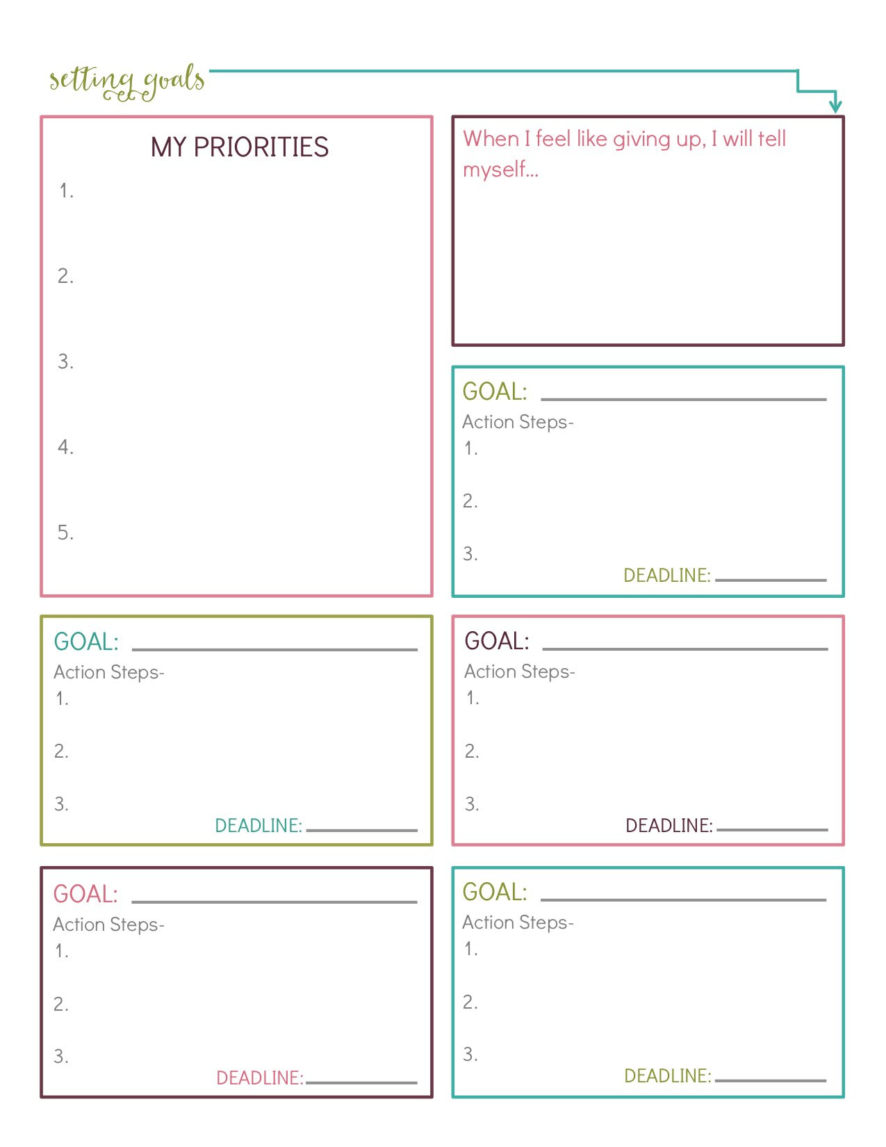 10 Free Printable Goal-Setting Worksheets - Parade with regard to Free Printable Goal Setting Worksheets For Students