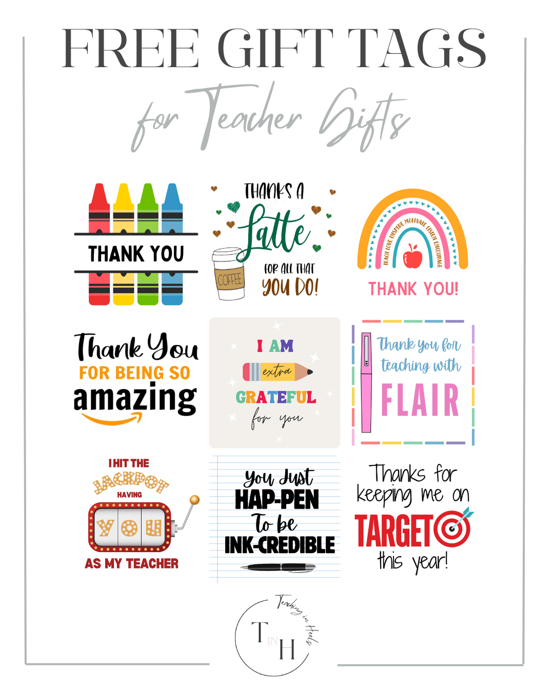 10 Thoughtful Teacher Appreciation Gifts + Free Printable Gift with regard to Free Printable Teacher Appreciation Gift Tags