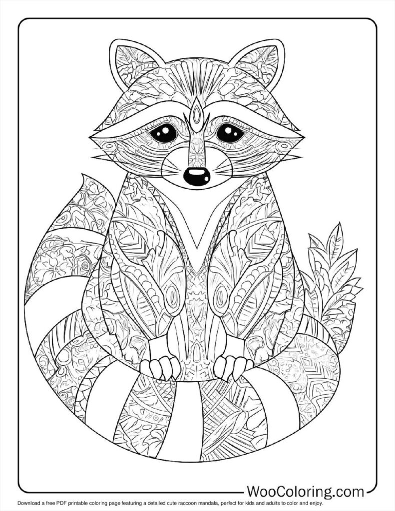 100+ Animal Mandala Coloring Pages (Free Pdf To Print) | Woo Coloring for Free Printable Mandalas Pdf
