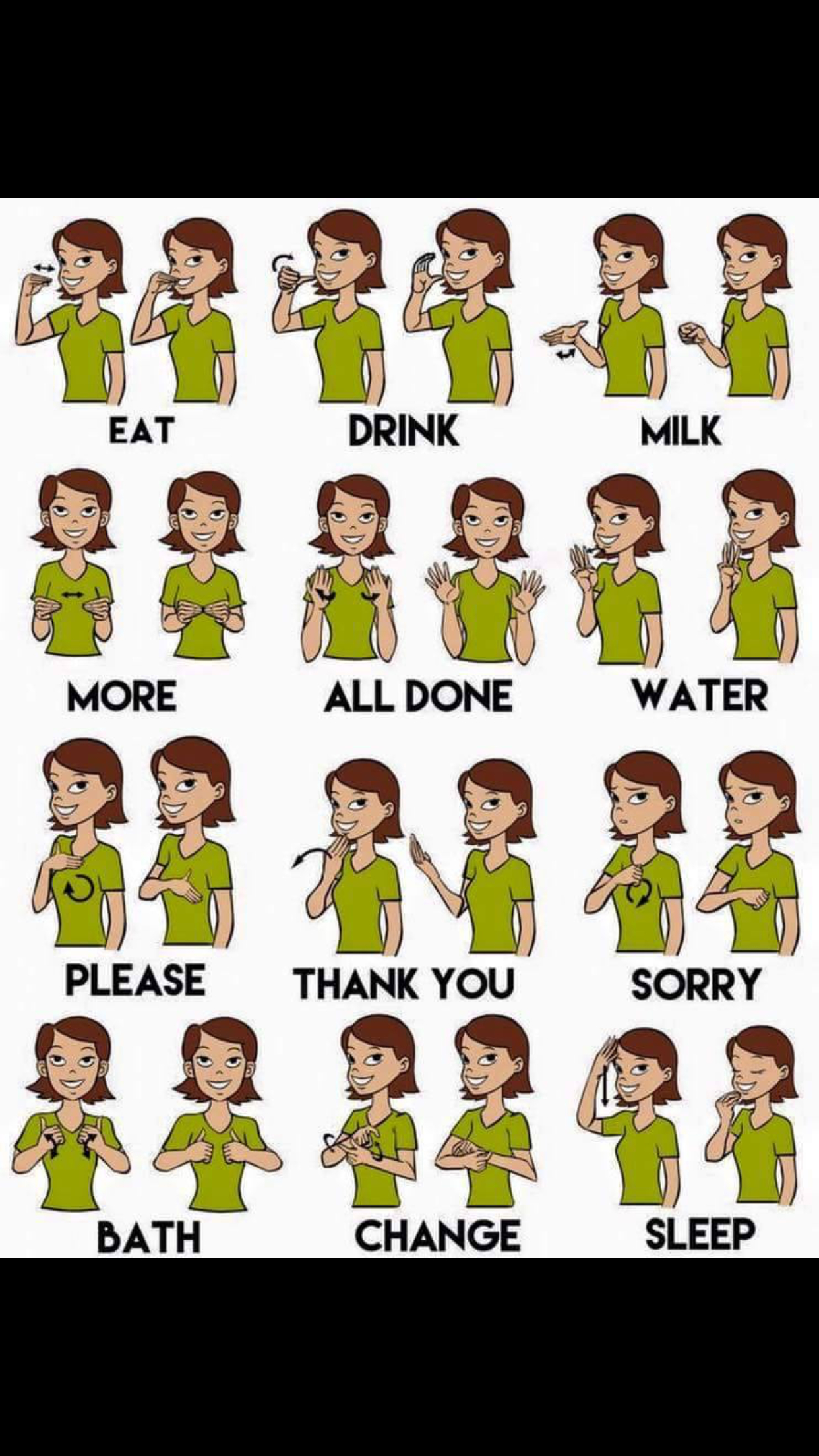 100 Basic Sign Language Words Printable - Printable Bingo Cards throughout Free Printable Sign Language Dictionary