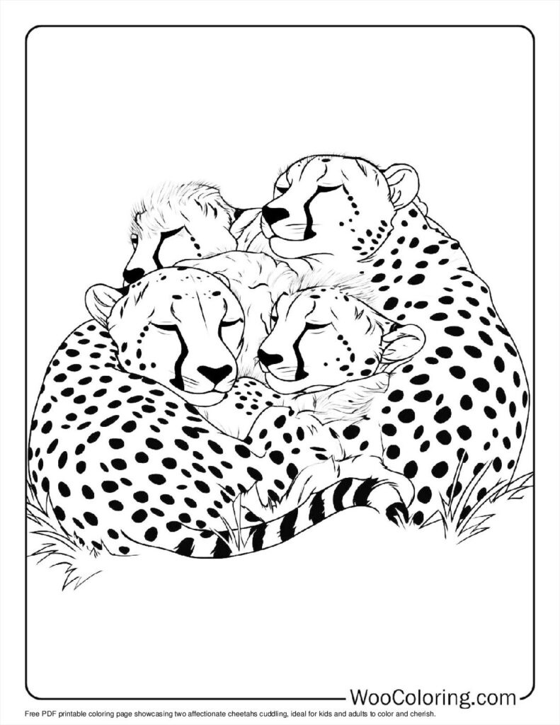 100+ Cheetah Coloring Pages (Free Pdf To Print) | Woo Coloring pertaining to Free Printable Cheetah Pictures