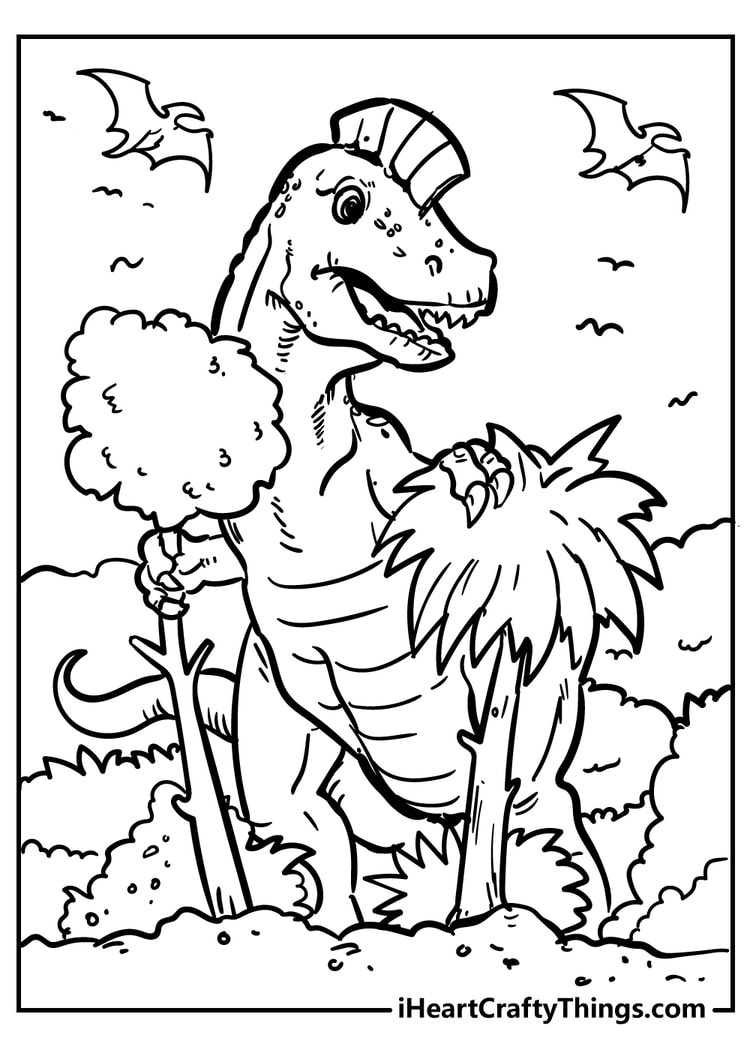 100+ Dinosaur Coloring Pages - (100% Free Printables) pertaining to Free Printable Dinosaur Coloring Pages