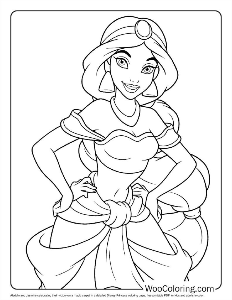 100+ Disney Princess Coloring Pages (Free Pdf To Print) | Woo Coloring pertaining to Free Printable Coloring Pages Of Disney Characters