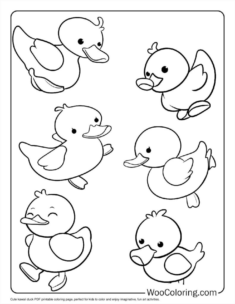 100+ Duck Coloring Pages (Free Pdf To Print) | Woo Coloring inside Free Duck Printables