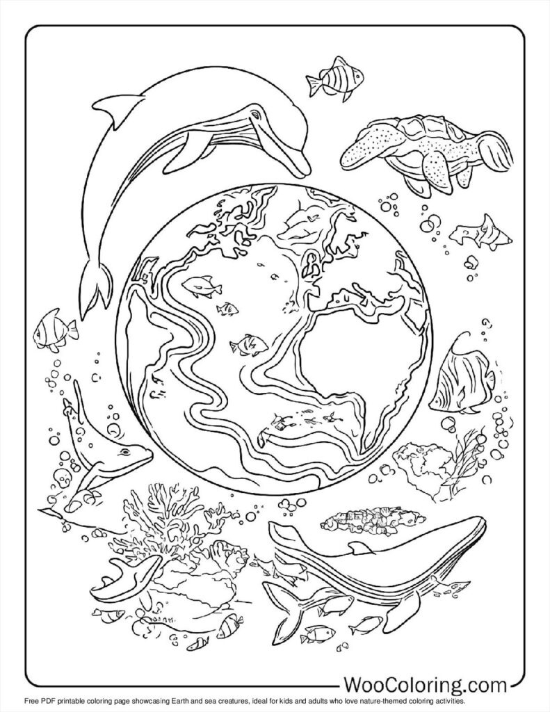 100+ Earth Coloring Pages (Free Pdf To Print) | Woo Coloring within Earth Coloring Pages Free Printable