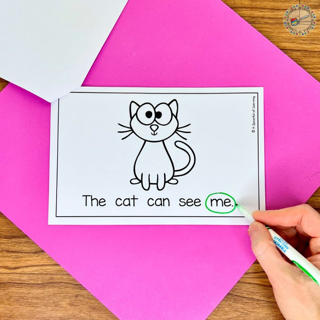 100 Printable Sight Word Readers For Kindergarten - A Spoonful Of inside Free Printable Sight Word Books