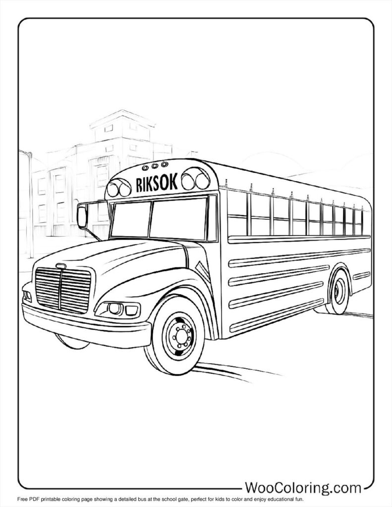100+ School Bus Coloring Pages (Free Pdf To Print) | Woo Coloring with regard to Free Printable School Bus Coloring Pages
