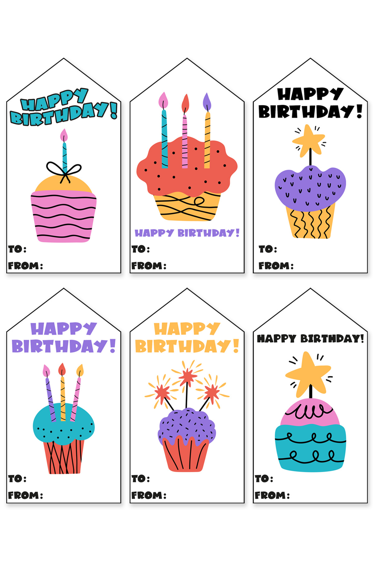 102 Free Printable Birthday Tags All In One Download - Worksheets for Free Printable Birthday Tags