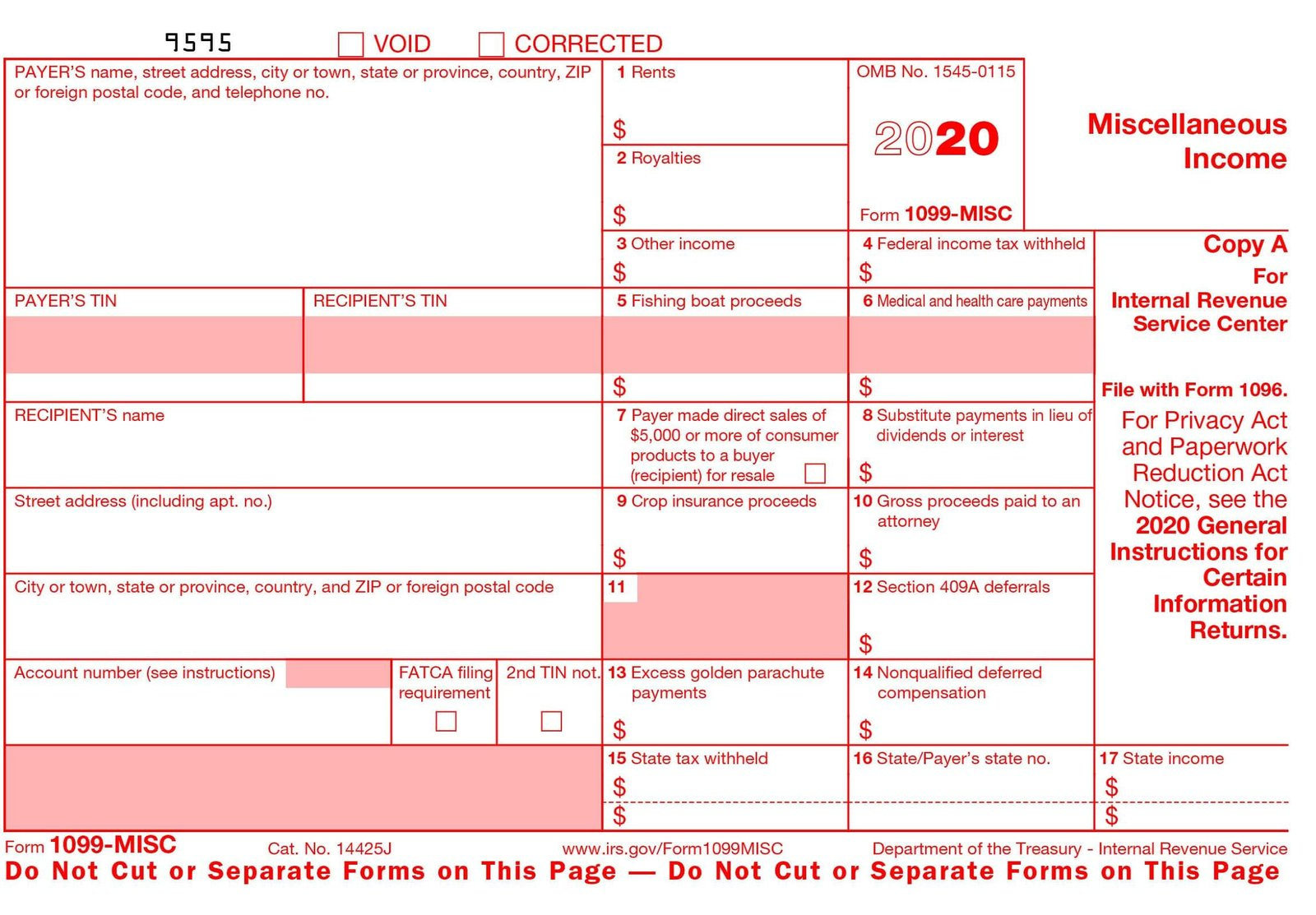 1099 Misc Form And Other Tax Forms Online Only At Stubcreator with regard to Free Printable 1099 Form 2018