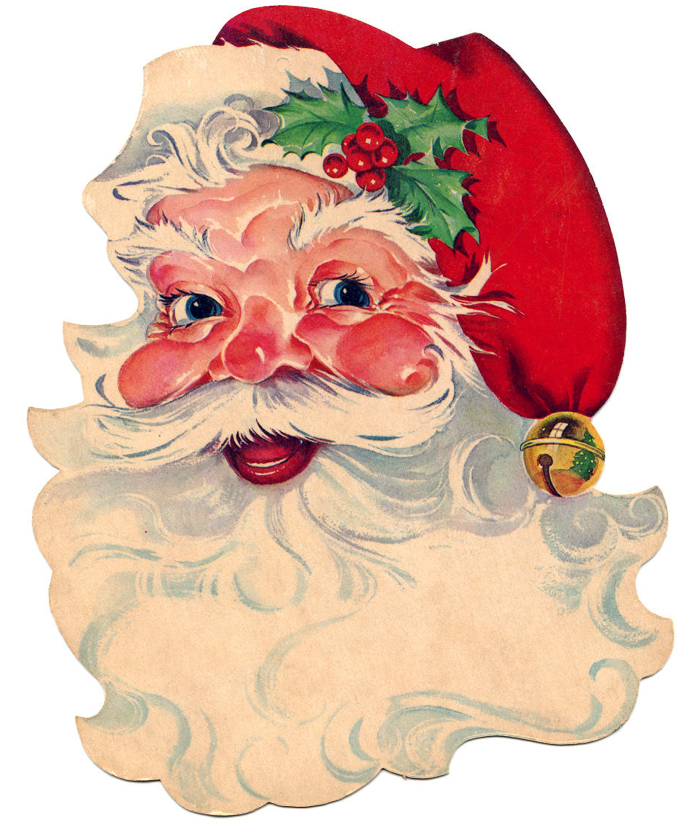 11 Free Vintage Santa Clipart! - The Graphics Fairy for Free Printable Vintage Christmas Clip Art