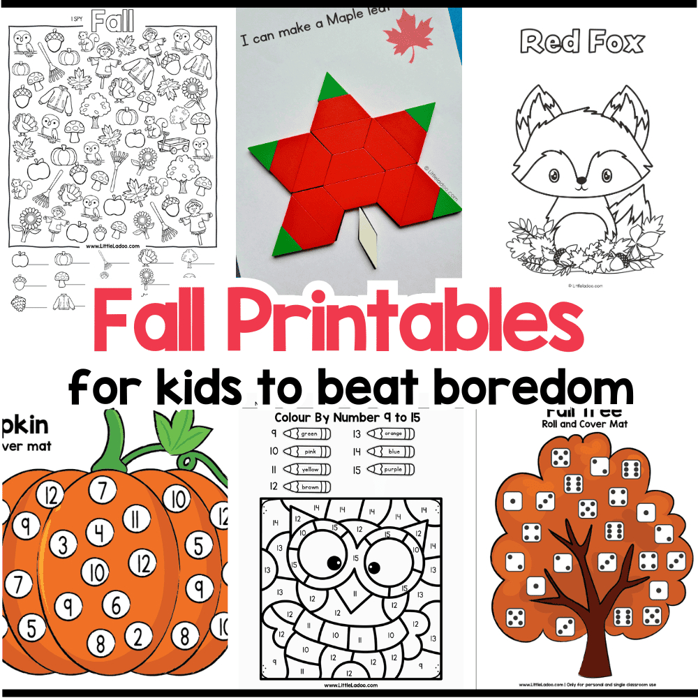 12 Free Fall Printables For Kids for Free Printable Fall Crafts For Kids