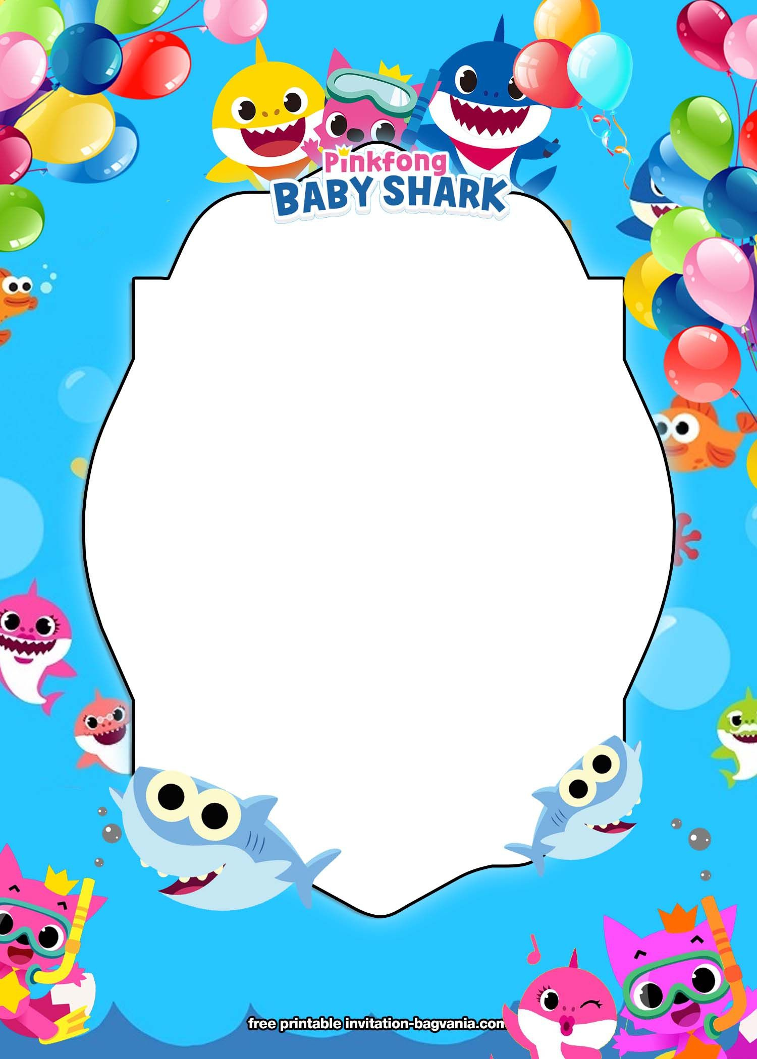 12 Shark Birthday Invitations Ideas | Shark Birthday Invitations regarding Shark Invitations Free Printable