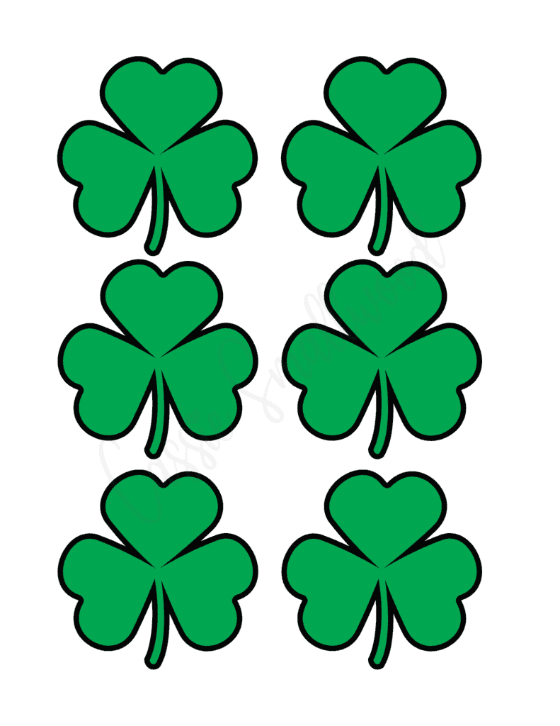 12 Unique Shamrock Templates (Free Printable) - Cassie Smallwood for Free Printable Shamrocks