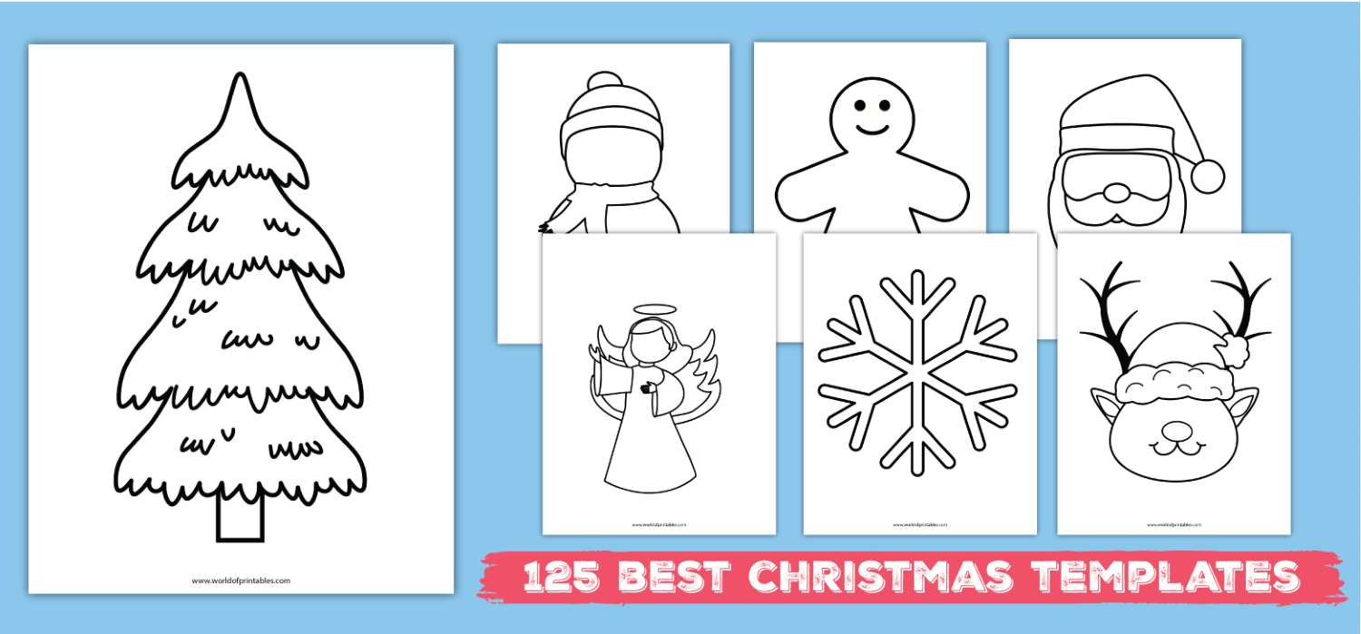 125 Free Christmas Template Printables - World Of Printables regarding Free Printable Christmas Templates