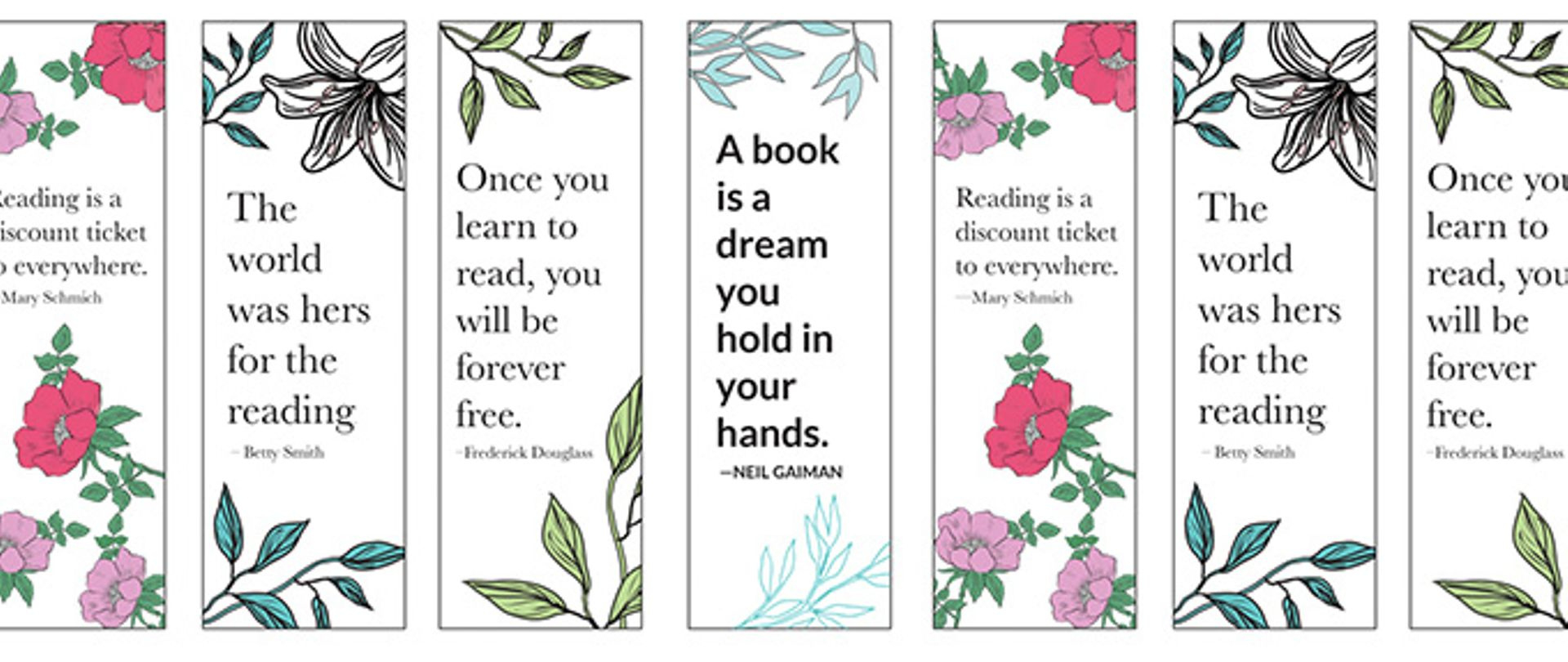 14 Free Printable Bookmarks To Brighten Up Your Books pertaining to Free Printable Book Marks