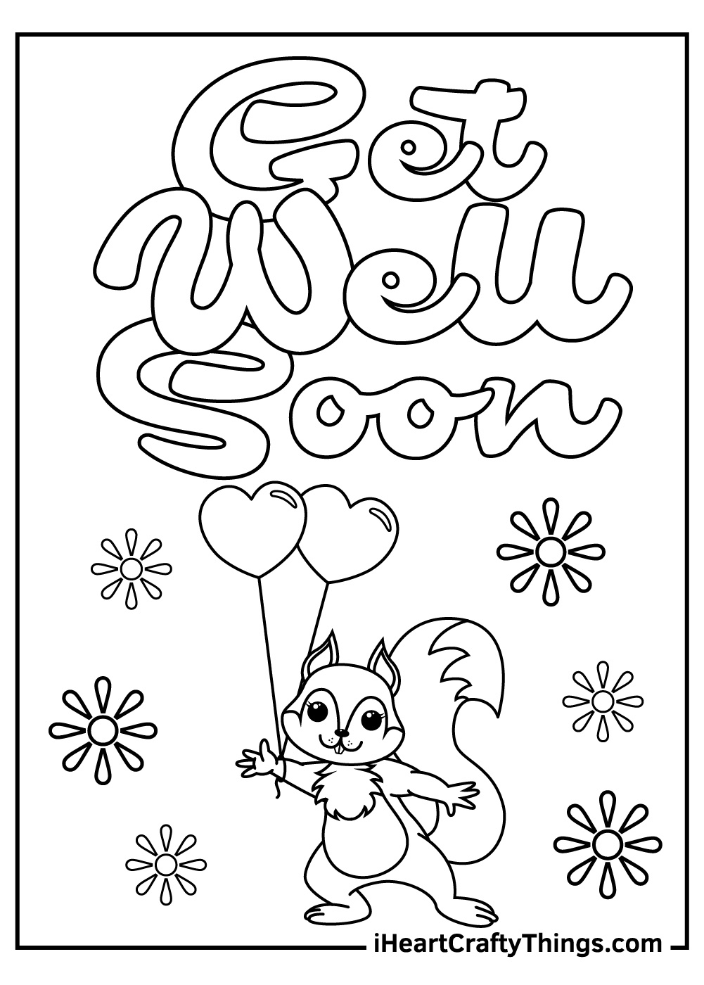 15 Get Well Soon Coloring Pages (100% Free Printables) within Free Printable Get Well Cards To Color