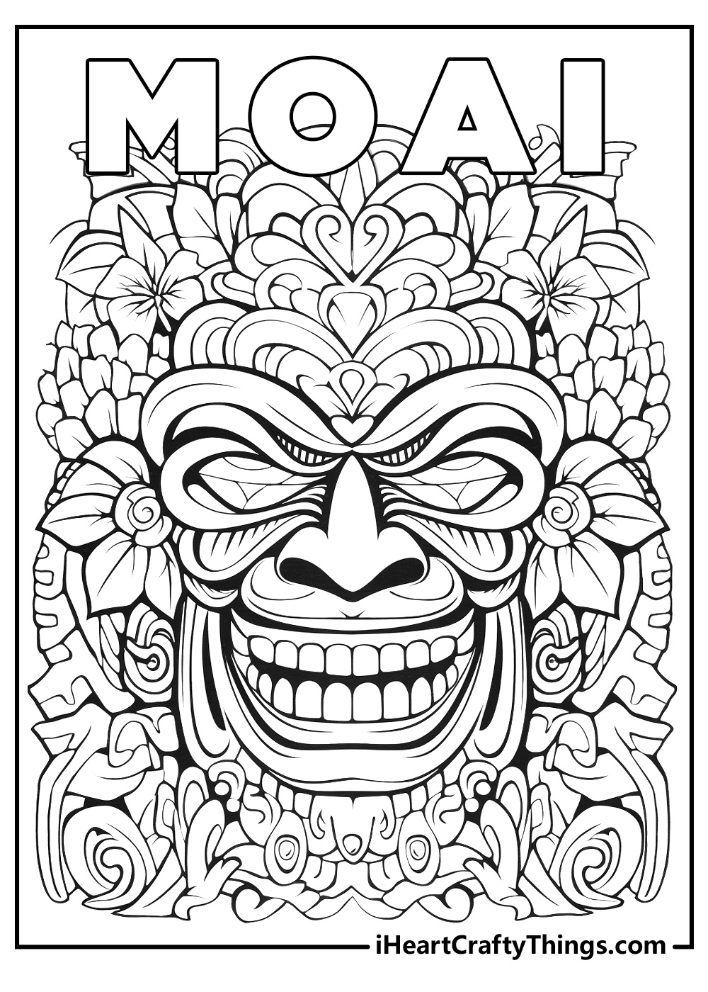 15 Hawaii Coloring Pages For Kids (100% Free Pdf Printables) with Tiki Coloring Pages Free Printables