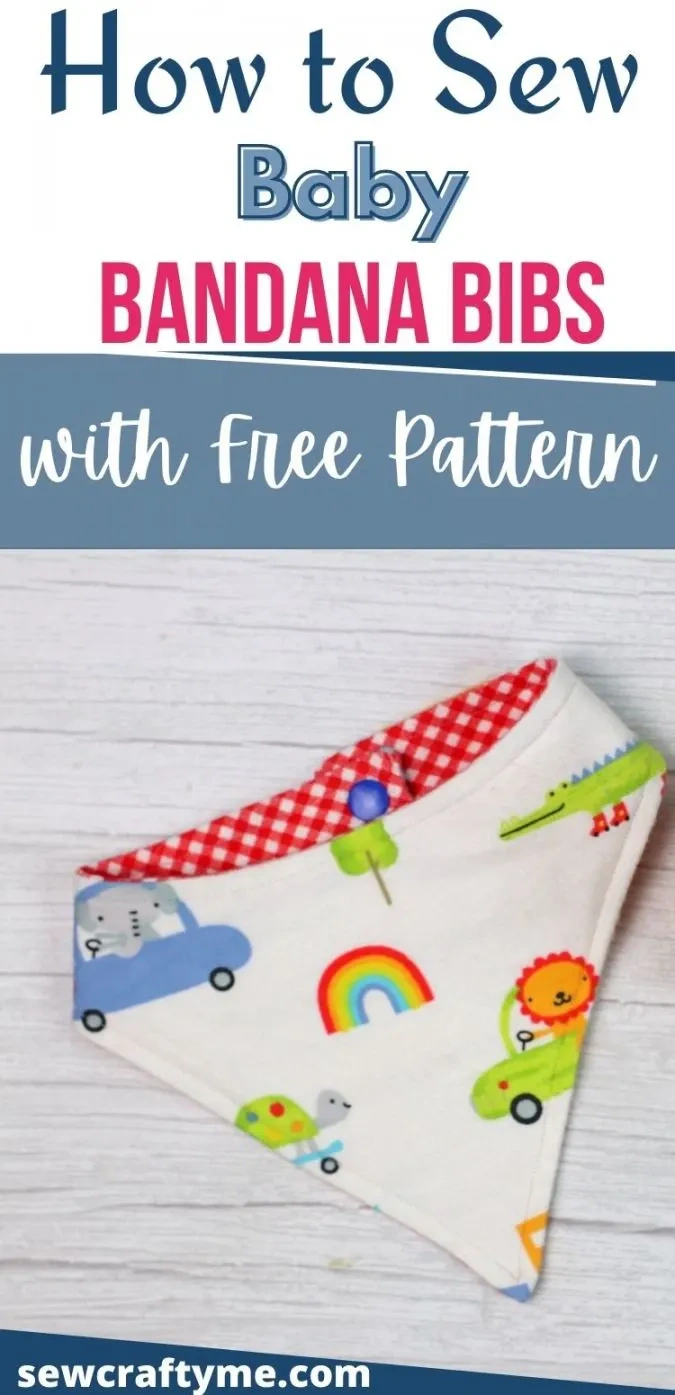 15 Minute Baby Bandana Bib Pattern ( Free Pattern) - Sew Crafty Me for Free Printable Baby Bandana Bib Pattern