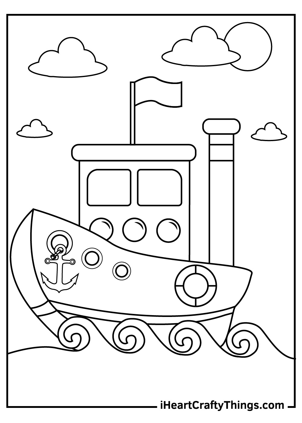 15 Ships And Boats Coloring Pages (100% Free Printables) in Free Printable Boat Pictures