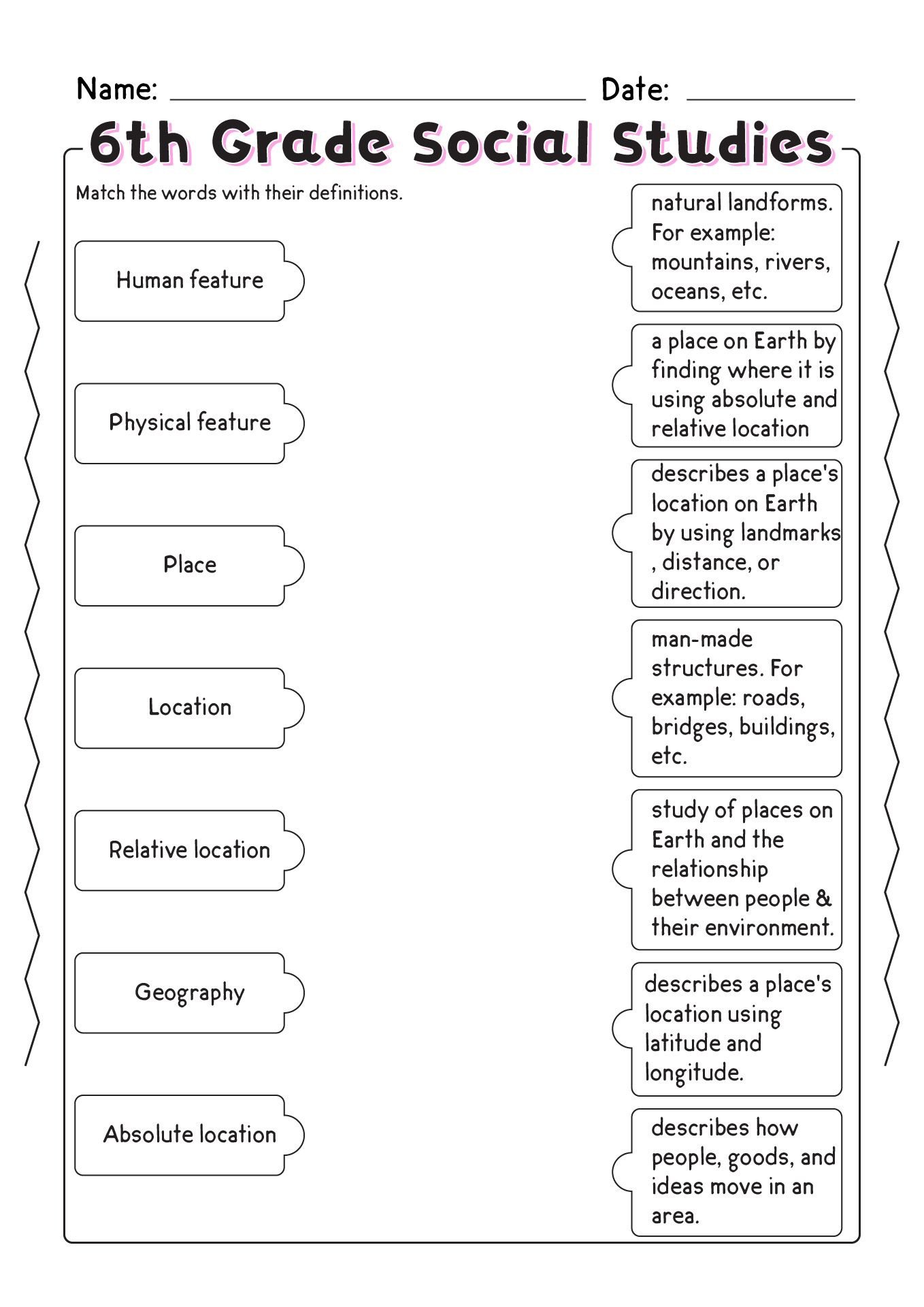16 5Th Grade Social Studies Printable Worksheets intended for Free Printable Social Studies Worksheets