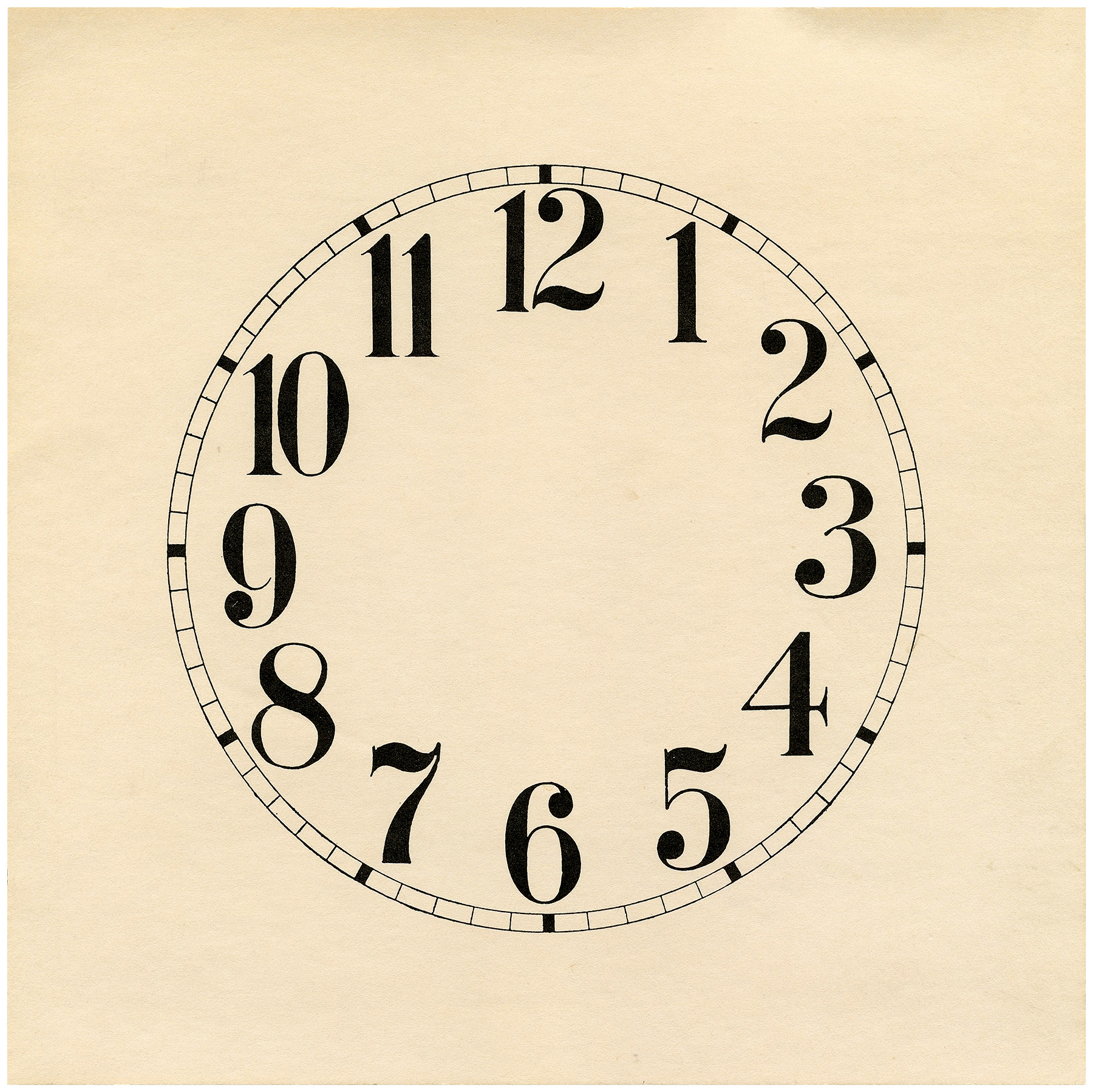 16 Clock Face Images - Print Your Own! - The Graphics Fairy within Free Printable Clock Faces