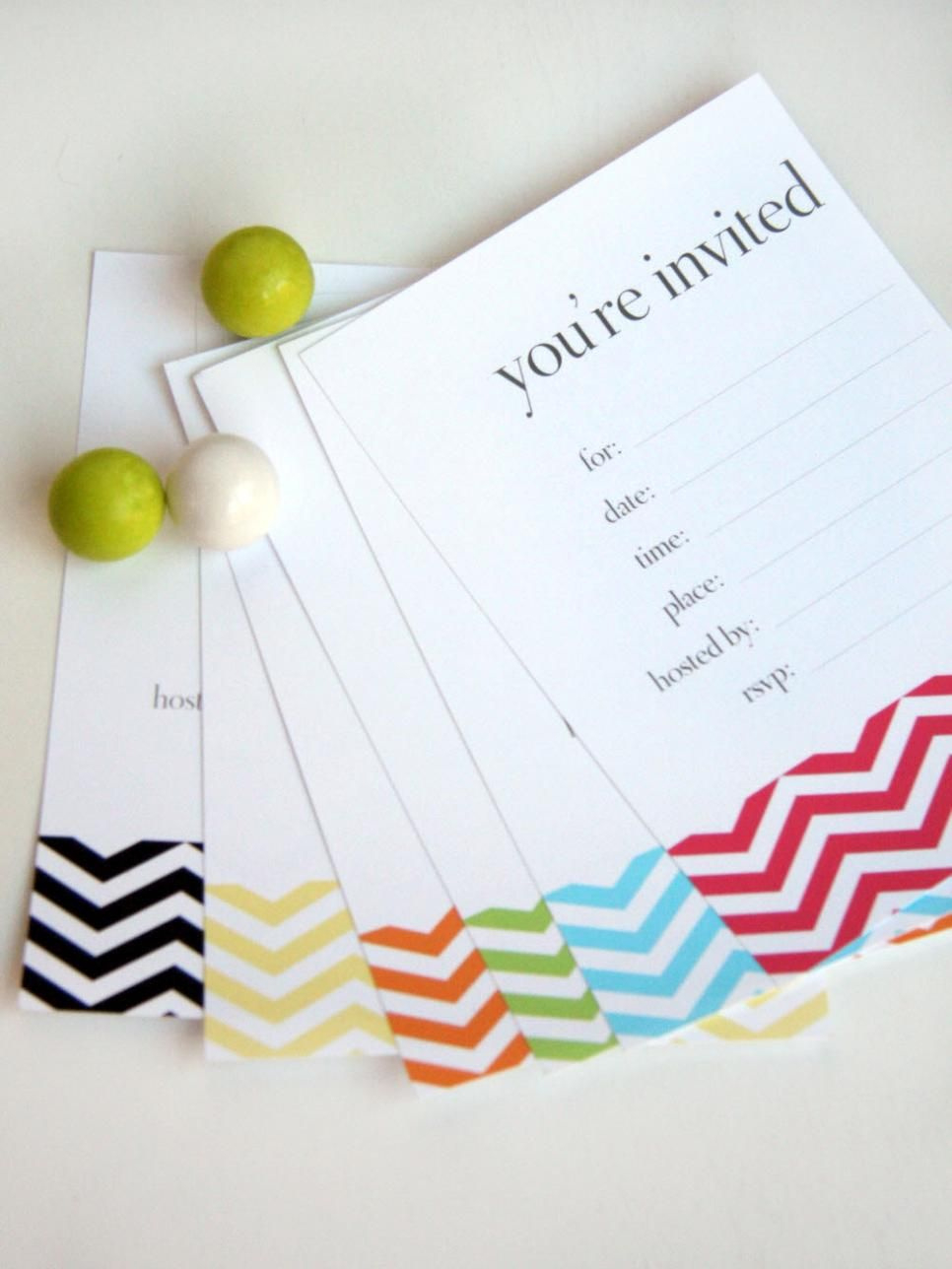 16 (Free!) Printable Party Invitations For Any Occasion regarding Free Chevron Printable Invitations