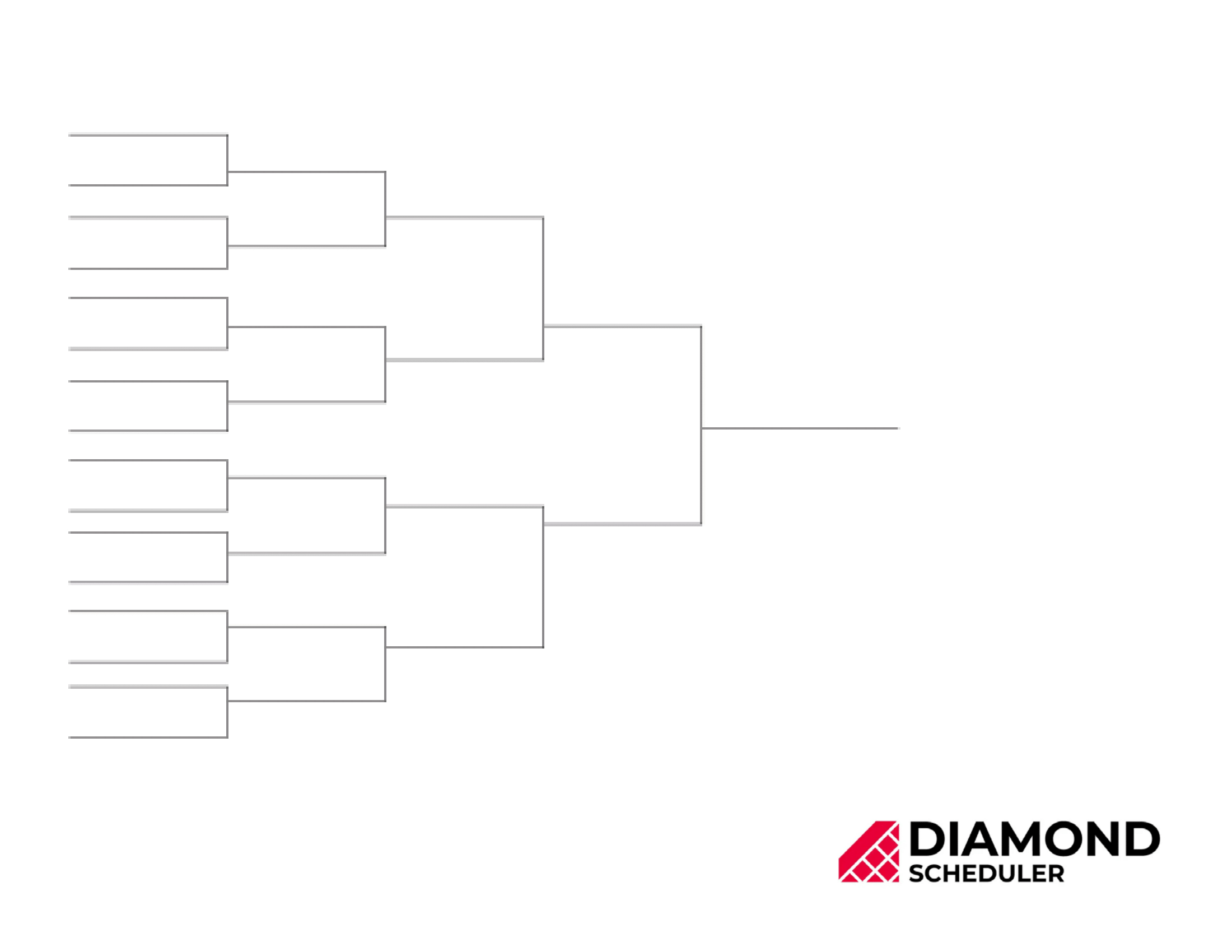 16-Team Single Elimination Bracket Printable | Diamond Scheduler pertaining to Free Printable Wrestling Brackets