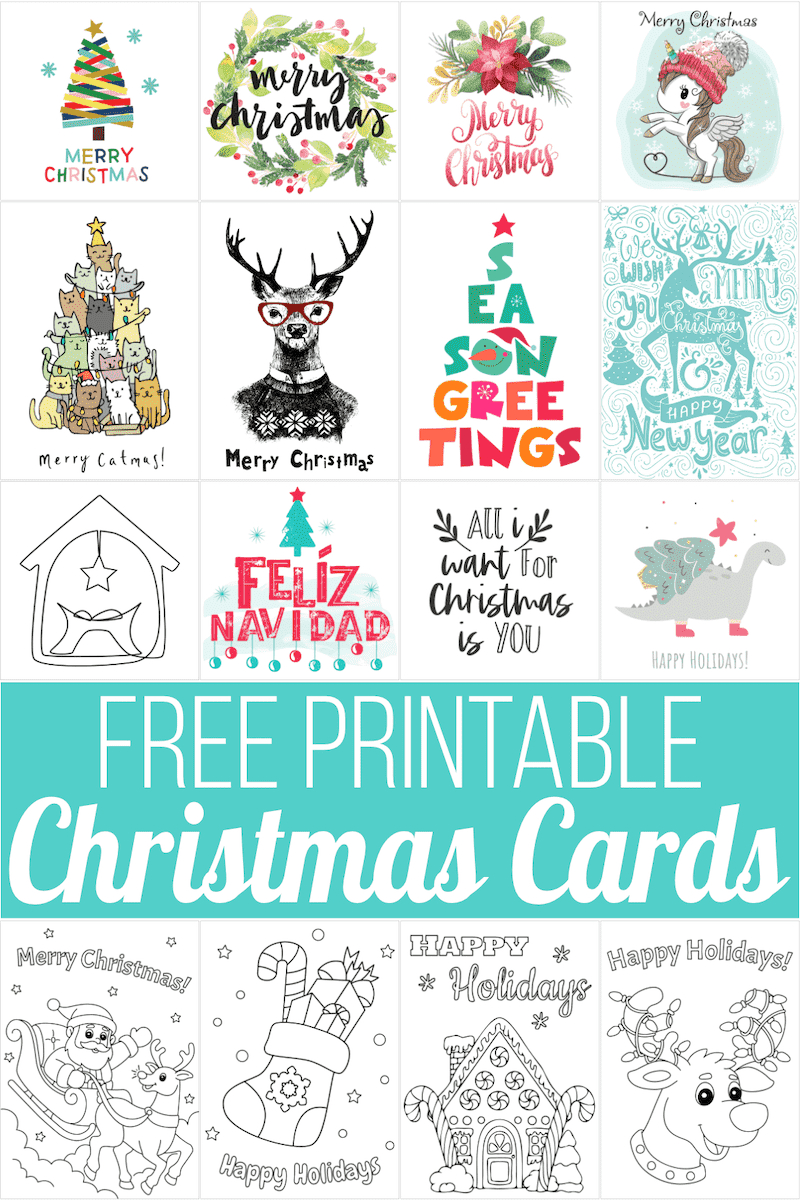 160 Free Printable Christmas Cards For 2025 with regard to Free Printable Quarter Fold Christmas Cards