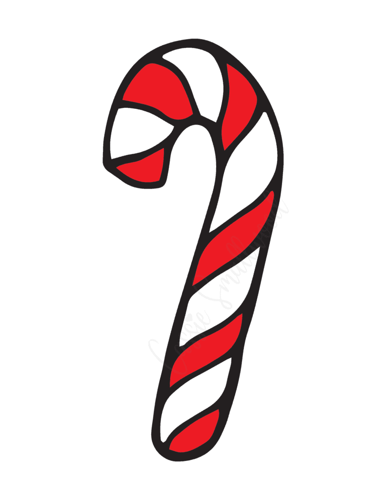 17 Awesome Candy Cane Templates - Cassie Smallwood throughout Free Printable Candy Cane