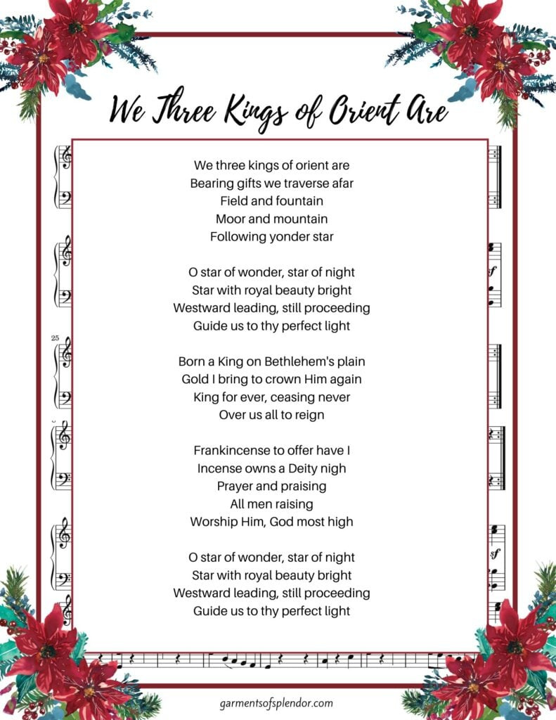 17 Beautiful Christmas Hymns To Uplift Your Soul (With Free throughout Free Printable Christian Music Lyrics