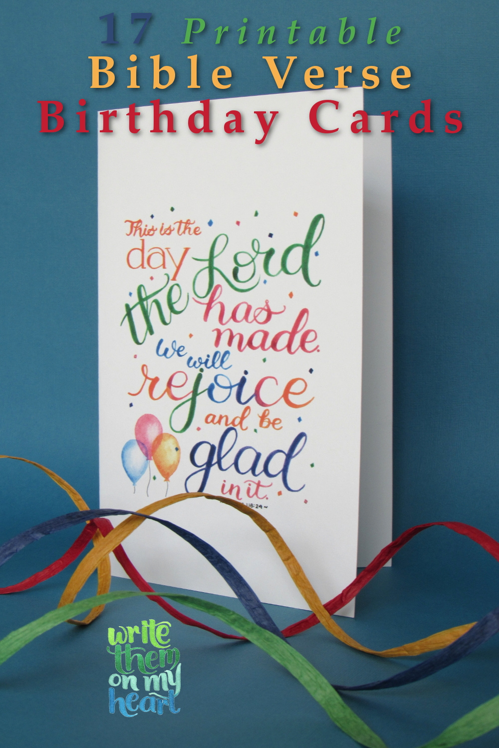 17 Printable Bible Birthday Cards - Write Them On My Heart throughout Free Printable Christian Cards Online