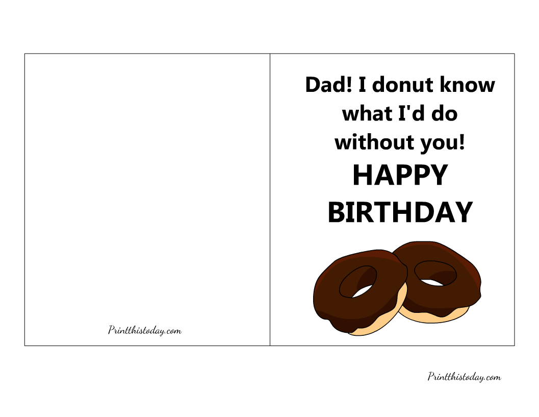 18 Cute And Elegant Free Printable Birthday Cards For Dad inside Free Printable Funny Birthday Cards For Dad