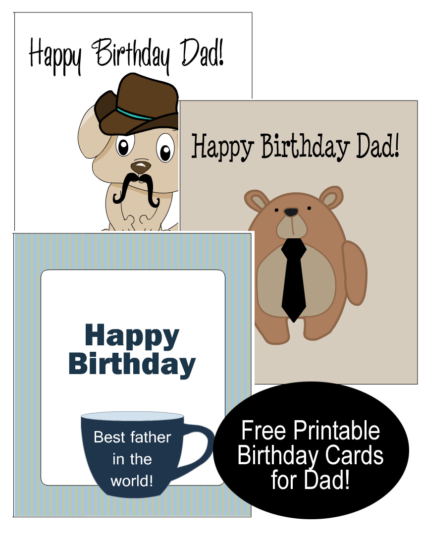 18 Cute And Elegant Free Printable Birthday Cards For Dad throughout Free Printable Birthday Cards For Dad
