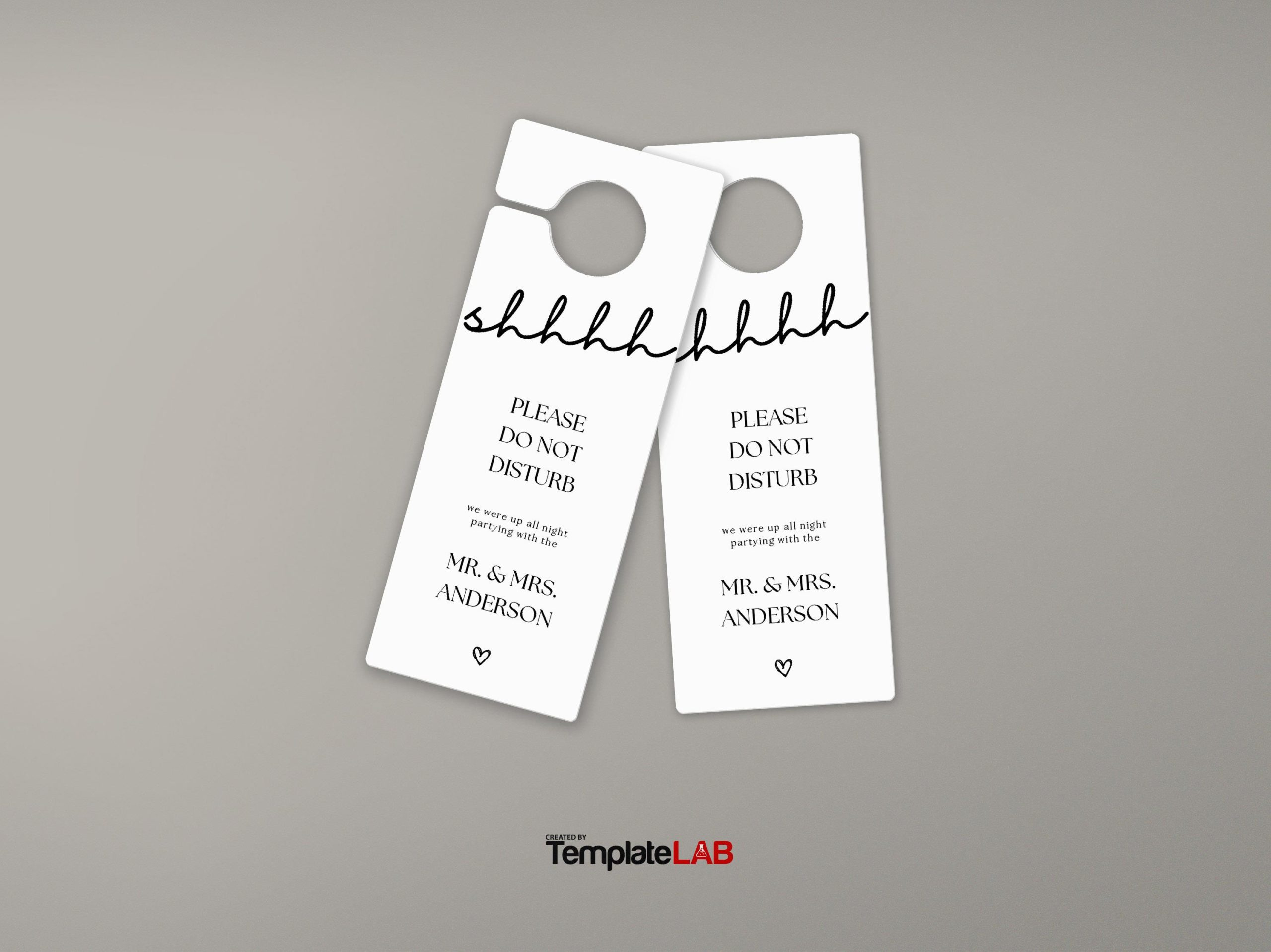 18 Free Door Hanger Templates (Word, Pdf, Psd) ᐅ Templatelab with Free Printable Door Knob Hanger Template