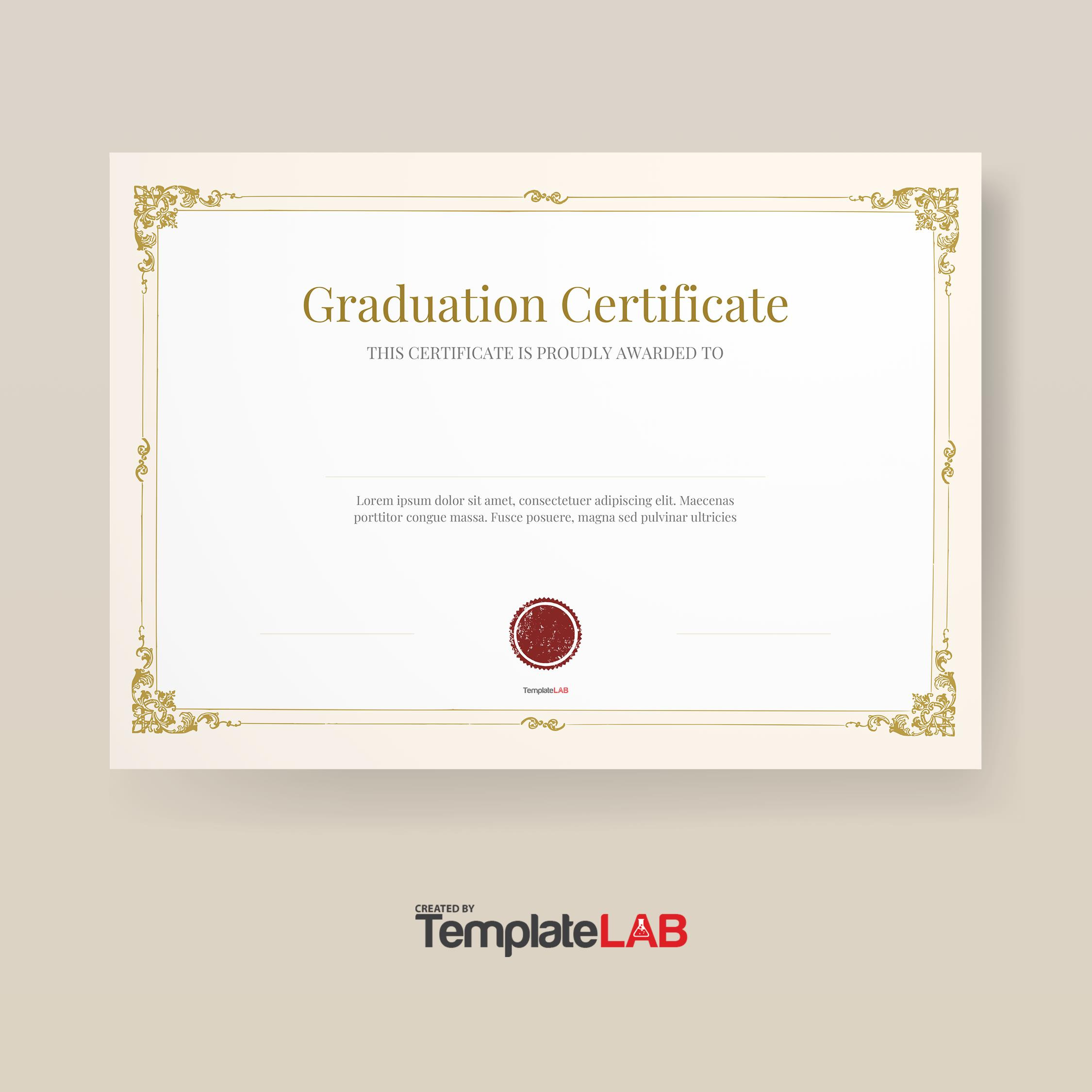 18 Free Graduation Certificate Templates [Printable] ᐅ Templatelab intended for Free Printable Graduation Certificates Templates