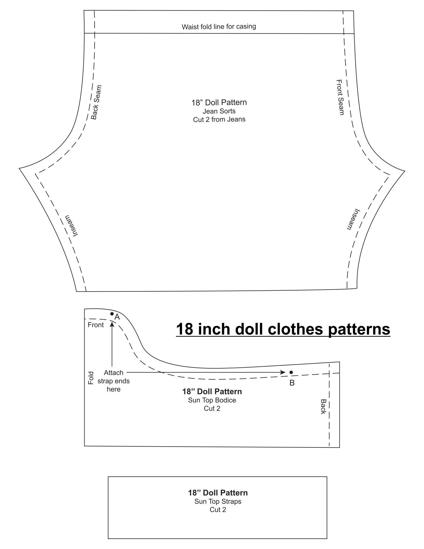 18 Inch Doll Clothes Patterns - 10 Free Pdf Printables | Printablee pertaining to 18 Inch Doll Clothes Patterns Free Printable