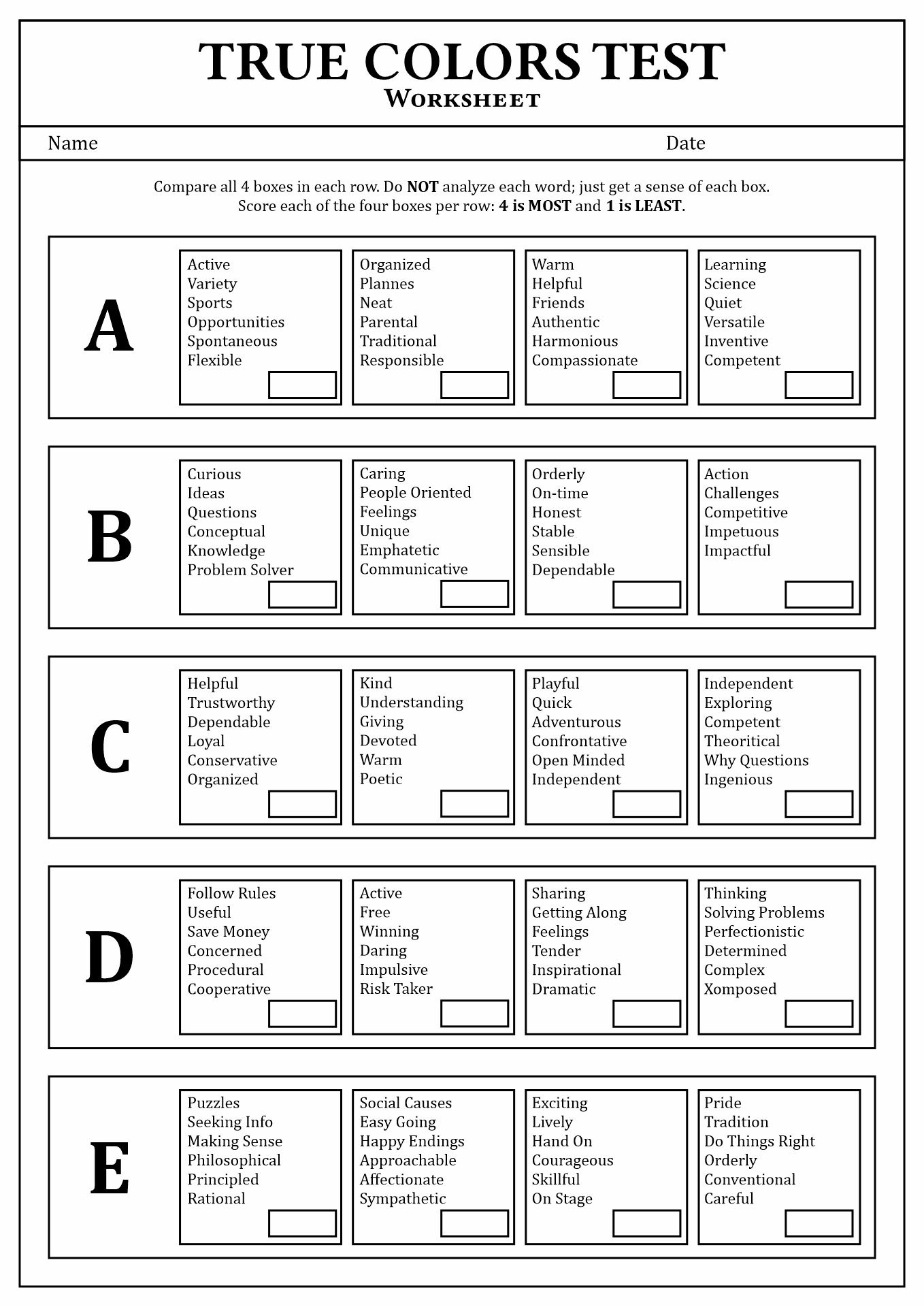 18 Personality Styles Assessment Worksheet - Worksheets Library with regard to Free Printable Personality Test