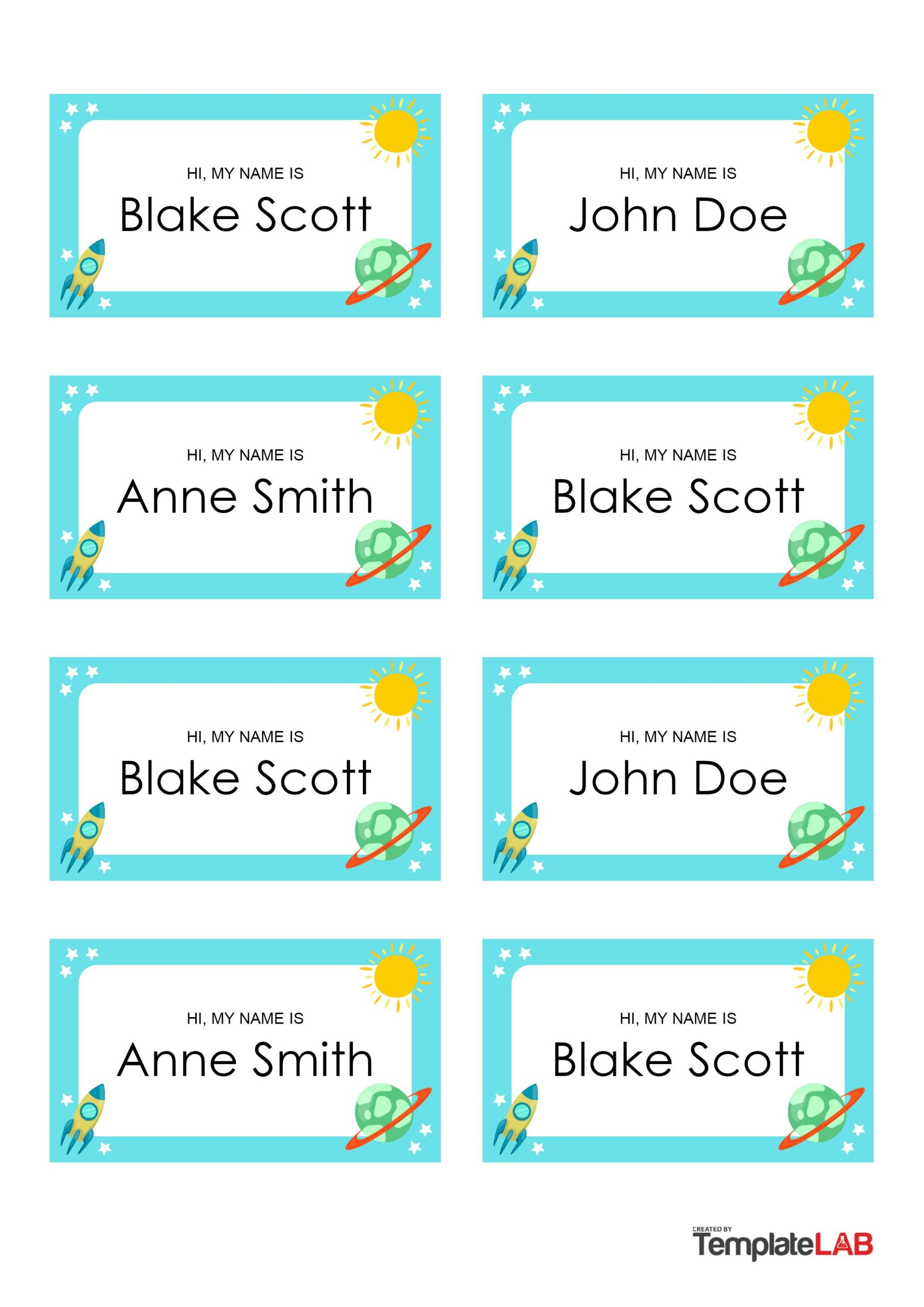 19 Editable Name Tag &amp;amp;Amp; Name Badge Templates [Free regarding Name Tag Template Free Printable