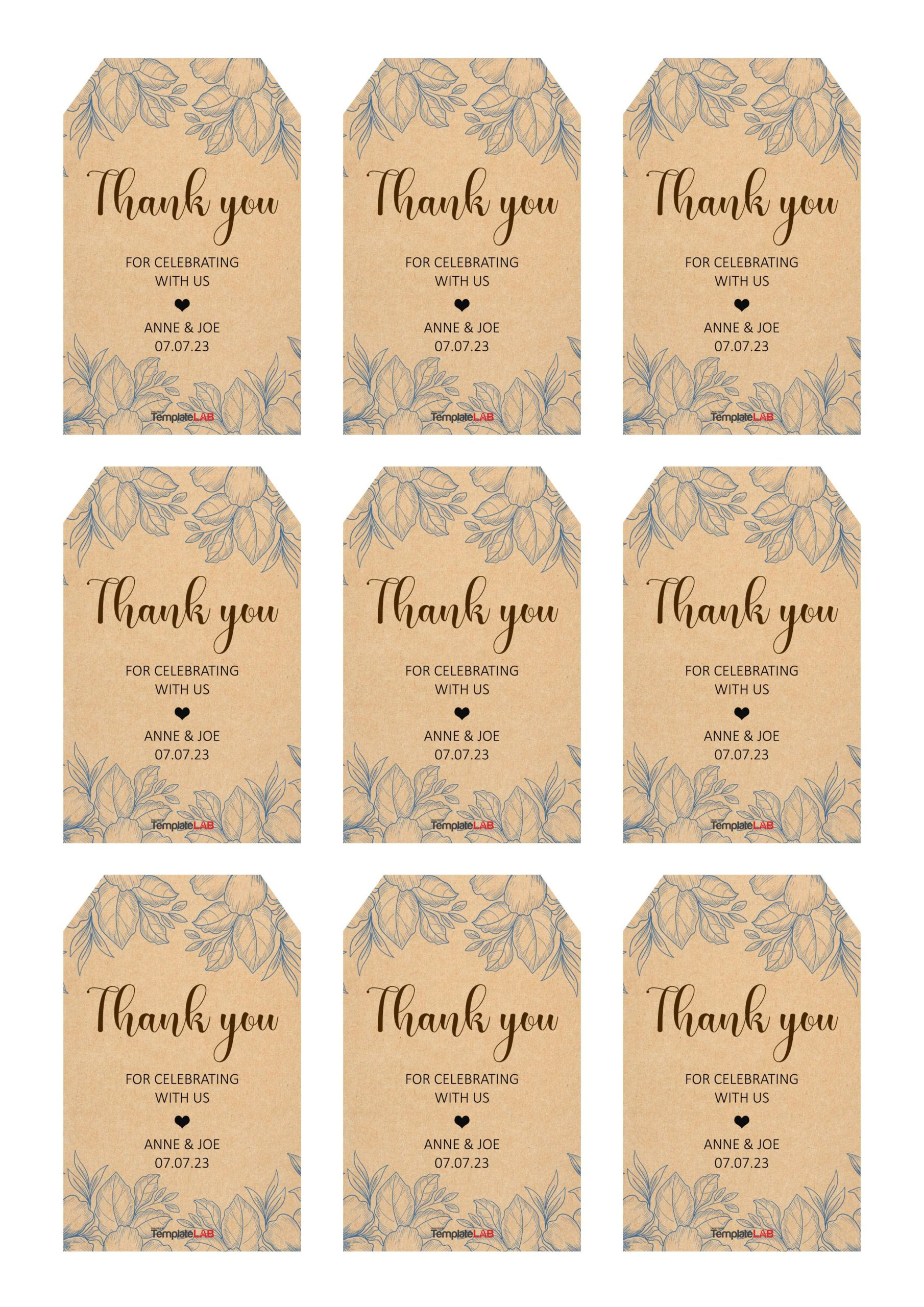 19 Free Editable Gift Tag Templates [Word, Pptx, Psd] - Worksheets for Free Printable Tags Templates